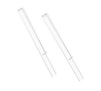 ibasenice 1par Transparent Music Stand Clips Acrylic Music Score Holders for Sheet Books and Notebooks for and