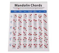 ibasenice 1pieza Mandolin Chord Chart De Papel Para Entrenamiento y Práctica Guía De Acordes De Mandolina