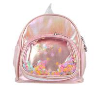 ibasenice 1pieza Mochila Unicornio Lentejuelas Rosa Mini Casual Práctica para Niñas con Diseño Resistente y Espaciosa para Viajes y Uso Diario