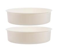 ibasenice 2 Cestas Vaporeras de Plástico Blanco para Cocina al Vapor, Accesorios Prácticos de Pp Diseño Estable y Resistente para Uso en Hoteles y Hogar