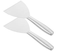 ibasenice 2 espátulas de acero inoxidable, raspadores de papel tapiz y herramientas para aplicar masilla para paneles de yeso y masilla para placas de yeso, raspar pintura.