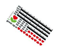 ibasenice 2 Hojas Etiqueta De La Pared De Gráfico De Altura Pegajoso De La Pared Etiqueta De La Pared De Altura Medir El Crecimiento De La Regla Decoración Infantil Niño Amar Pegatina