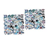 ibasenice 2 Juegos de Pegatinas Decorativas de para Álbumes de Recortes Manualidades Infantiles Juguetes Decoración para Portátiles 100 Hojas