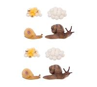 ibasenice 2 Juegos Figuritas de Caracol del Ciclo de Juguete Educativo Infantil para Decoración de Escritorio Set