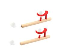 ibasenice 2 Juegos Juguete de Equilibrio con Pelota Flotante de Madera de Soplar para Adultos para Mejorar Interacción y Diversión Familiar