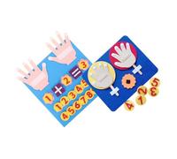 ibasenice 2 Juegos Juguetes De Fieltro para Matemáticas Tablero De Adición y Sustracción Juguete Educativo para Pequeños Material Didáctico Manipulativo