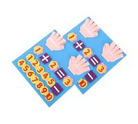 ibasenice 2 Juegos Juguetes Educativos de Matemáticas para Suma y Resta con Tablero de Fieltro Material Seguro y Duradero para Enseñanza Temprana Prácticos para Preescolar
