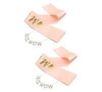 ibasenice 2 Juegos Sombreros De Futura Regalos De Baby Shower Para Invitados Faja De Baby Shower Para Mami Mamá Para Ser Faja Para Bebé Suministros De Ducha Satín Foto Mujer Embarazada