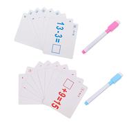ibasenice 2 juegos Tarjetas de Aritmética para Bolígrafos Borrables de Tarjetas Educativas y Restas Aprendizaje Interactivo y Entrenamiento Matemático Divertido