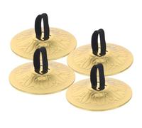 ibasenice 2 Pares Platillos De Dedo Pequeños Bailar Juguetes Portátiles Para Instrumentos Resistente a La Decoloración y Roturas