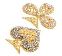 ibasenice 2 Piezas accesorios de vestir alfileres de traje alfileres de solapa Alfiler de solapa de boda Broche de suéter Joyería de pecho alfiler de ropa Yellow