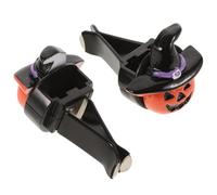 ibasenice 2 Piezas Accesorios para Coche de Halloween Clip de Ventilación de Resina Naranja en Forma de Búho, Decoración Interior Versátil para Celebracion Verano y Ambiente Único