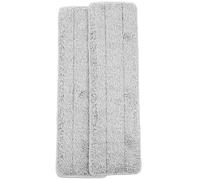 ibasenice 2 Piezas Almohadillas de Fibra para Fregona Reutilizables de Microfibra, Recambio para Trapeador Función de Limpieza de Polvo y Zócalos, Ideales para Escuelas y Restaurantes