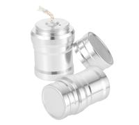 ibasenice 2 Piezas Aluminio Mini Alcohol Lamp para Experimentos y Camping Quemador Portátil Seguro para Calefacción y Actividades