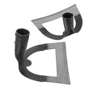 ibasenice 2 Piezas Azada de Mano Hueca, Azada Pequeña Hueca para Jardinería, Herramienta Desherbadora Manual de Acero Inoxidable, Clásica, para Desmalezar, Cultivar y Preparar el Suelo
