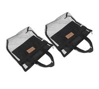 ibasenice 2 Piezas Bolsa de Malla para Playa y Gimnasio con Cremallera, Poliéster Resistente y Compartimentos Multifuncionales, Ligera y Transpirable para Escapadas Cortas en Familia