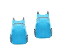 ibasenice 2 Piezas bolsa de viaje bolsa de equipaje plegable Bolsa de impermeable bolsa de almacenamiento impermeable mochila plegable bolso para viajar Azul
