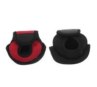 ibasenice 2 Piezas Bolsas Protectoras para Carretes de Pesca Unidades Funda Organizadora Ligera de Nylon Transpirable para Carretes de Spinning y Casting Colores Negro y Rojo Resistente