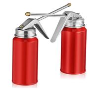 ibasenice 2 piezas Bomba Manual para Aceite Bidón Metálico Resistente para Lubricación Automotriz de Fácil de Usar y Transportar