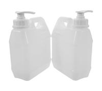 ibasenice 2 Piezas Botella Dispensadora de Loción de Plástico de 1l con Bomba para Gel de Baño y Ducha, Almacenamiento Estable y Experiencia Aromática Adecuado para Actividades al Aire