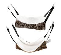 ibasenice 2 Piezas cálida cabaña Colgante para Gatos hamacas para Gatos Cama Gatito Nido de Gato Jaula de hámster Cat Bed Almohadilla de Invierno para Gatos Hamaca Columpio para Gatos Felpa