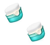 ibasenice 2 Piezas cepillo de protección solar cepillo de base maquillaje iluminador Aplicador maquillaje aplicador cosmético pincel de maquillaje de viaje brocha para polvos sueltos AbS