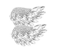 ibasenice 2 piezas Clips para Zapatos Mujer con Alas Desmontables Apliques de Cristal con para Tacones Altos Accesorios Duraderos de Aleación de Zinc para Bodas y Fiestas