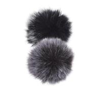 ibasenice 2 piezas Cubre Micrófono Furry Windshield para Micrófono Lavalier Reducción de Ruido y Protección Superior Grabaciones Exteriores Compatible con Mini