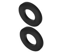 ibasenice 2 Piezas de Anillo de Amortiguación Automático de Goma Negra, Junta de Amortiguador para Torre Superior, Almohadilla de Absorción de Impactos para Vehículos, Repuesto