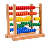 ibasenice 2 Piezas de Madera Infantil de Puntos para Aprendizaje Matemático Herramienta Interactiva de Cálculo para Robusto y Portátil Juguete Educativo de