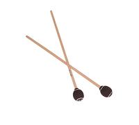ibasenice 2 Piezas de Martillos de Marimba de Arce Cabeza de Lana Clara, Sonido Completo y Ligero, Accesorios Profesionales para Marimba