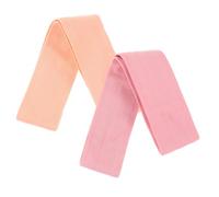 ibasenice 2 Piezas Diademas Deportivas Banda de Cabello Absorbente de Sudor para Yoga y Ejercicio Headband Portátil Antideslizante para Hombres y Mujeres Rojo y Naranja Coral