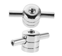 ibasenice 2 Piezas Doble Lug Metálico para Batería Segura para Caja Tom y Bombo Recambio Resistente para Mejorar Acústica Profesional