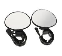 ibasenice 2 piezas Espejo Bicicleta Rotativo para Manillar Accesorio Resistente y Antivibración Compatible con Mountain Bike Visión Trasera Segura para Ciclismo Urbano y Negro