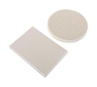 ibasenice 2 Piezas Herramienta de Soldadura para Joyería Portátil de Cordierita Ladrillo Refractario de Panel Hexagonal Blanco para Reparaciones Profesionales Campo