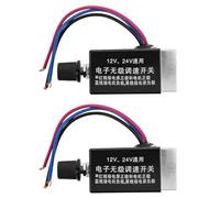 ibasenice 2 Piezas Interruptor para Ventilador de Radiador de Camión 12v y 24v Instalación Flexible y Fácil, Adecuado para Decoracion Verano en Cabinas y Circuitos Eléctricos