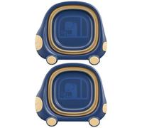 ibasenice 2 Piezas Lavabo Infantil Plegable Tina De Plegable Bañera Para Bebé Tina De Fregadero Plegable Cuenco Para Lavar Lavabo De Hombres y Mujeres Tina De Lavado El Plastico Portátil