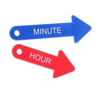 ibasenice 2 Piezas Manecillas Educativas para Reloj DIY de Plástico Rotativas Resistentes y Didácticas para Accesorio para Enseñanza Habilidades Matemáticas Básicas