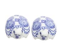 ibasenice 2 Piezas Manualidades Subacuáticas para Acuarios Animales De Acuario Flotantes Falso Paisajes Césped De Figura De De Porcelana Pequeño Cerámica