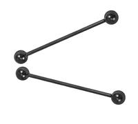 ibasenice 2 piezas Pendientes Cartílago Acero Inoxidable Electrochapados Largos Seguro Joyería Industrial para Mujer