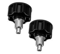 ibasenice 2 Piezas Perilla para Equipos de Fitness Pasador de Respaldo para Banco de Pesas y Bicicletas Estáticas de Rotación Accesorio Duradero para Gimnasios Negro
