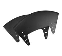 ibasenice 2 piezas Protector Lateral para Silla de Ruedas Negro Guardabarros Plástico Resistente Diseño Específico Izquierda y Derecha Recambio para Protección contra Viento y Barro