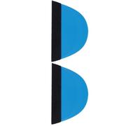 ibasenice 2 Piezas Rasqueta Semicircular de Plástico con Fieltro para Aplicar Vinilo Coches Herramienta de Despegado de Adhesivos para y Automotriz