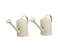 ibasenice 2 Piezas Regadera Pico para Plantas de Interior y Exterior Diseño Ergonómico para Riego de Suculentas Plantas Maceta y Jardines Pequeños de Color Beige