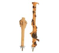 ibasenice 2 Piezas Soporte de Madera para Pájaros Pequeños Percha Resistente para Jaula de y Mascotas Accesorio Seguro y Duradero para Periquitos y Otros Pájaros