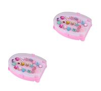 ibasenice 2 Series Anillos De Resina Anillos De Joyería Para Anillos De Vestir De Fiesta Pequeña Anillos De Dedo Anillos De Joyería De Fantasía De Princesa Cajas Rosa 20 Piezas*2