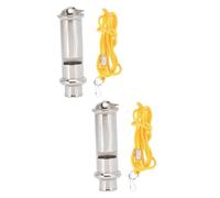 ibasenice 2 Series Silbato De Entrenamiento Inoxidable para Silbato Portátil para Entrenamiento De Aves Sonido Fuerte para Exterior 3 Piezas*2
