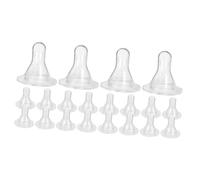 ibasenice 2 Series Tetinas De Silicona Para Alimentación De Corderos Reemplazo Práctico De Chupetes Para Mascotas Para Alimentación De Animales Pequeños 10 Piezas*2