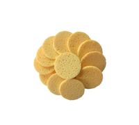 ibasenice 20 Esponjas Desmaquillantes Redondas 70×8 Mm de Celulosa Natural, Almohadillas Faciales Suaves para Limpieza Profunda y Cuidado Piel, Ideales para Uso Diario y Viaje