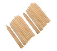 ibasenice 20 estacas de jardín, estacas de Madera para nivelación y | Estaca de jardín con punta afilada, postes de señalización para soporte de plantas, cerca de sedimentos, límites de